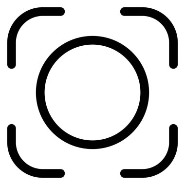 Beyaz arkaplanda yakalama çizgisi simgesi izole edildi