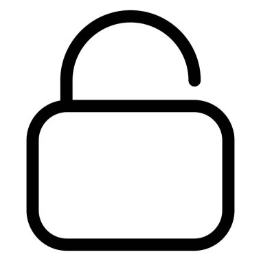 beyaz arkaplanda izole edilmiş satır simgesini aç