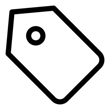 Beyaz arkaplanda fiyat etiketi simgesi izole edildi