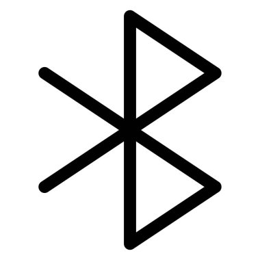 Beyaz arkaplanda mavi diş çizgisi simgesi izole edildi