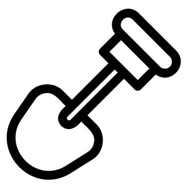 Kürek çizgisi simgesi beyaz arkaplanda izole edildi