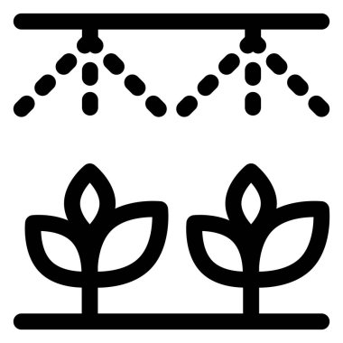 sulanma çizgisi simgesi beyaz arkaplanda izole edildi