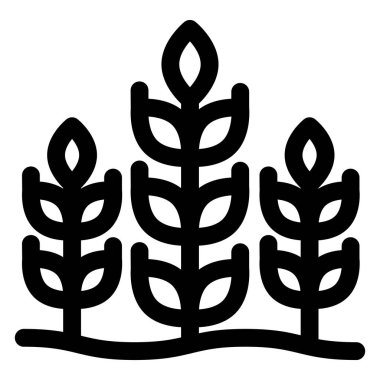 tahıl çizgisi simgesi beyaz arkaplanda izole edildi