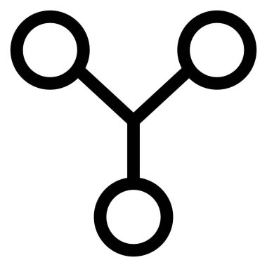 beyaz arkaplanda bağlantı çizgisi simgesi izole edildi