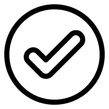 Beyaz arkaplanda izole edilmiş satır simgesini kontrol et