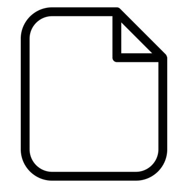 Beyaz arkaplanda boş çizgi simgesi izole edildi