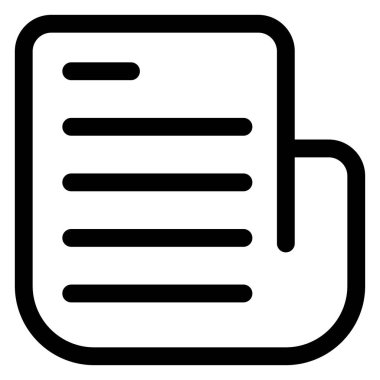 Haber satırı simgesi beyaz arkaplanda izole edildi