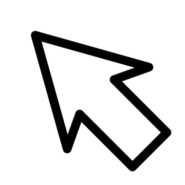 imleç çizgisi simgesi beyaz arkaplanda izole edildi