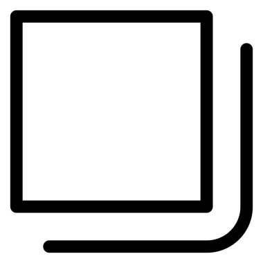 Beyaz arkaplanda kopya satırı simgesi izole edildi