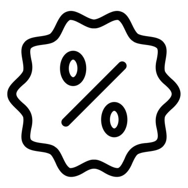 indirimli satır simgesi beyaz arkaplanda izole edildi