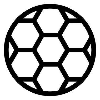 Top Çizgisi Simgesi Beyaz Arkaplanda İzole Edildi