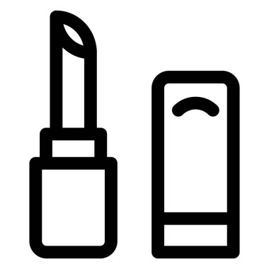 ruj çizgisi simgesi beyaz arkaplanda izole edildi