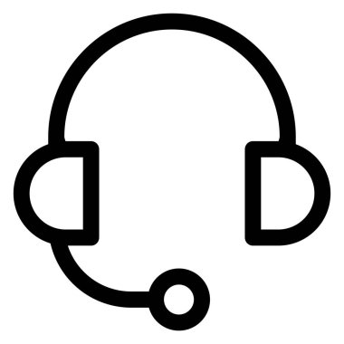 destek çizgisi simgesi beyaz arkaplanda izole edildi