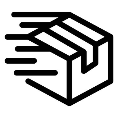 hızlı çizgi simgesi beyaz arkaplanda izole edildi