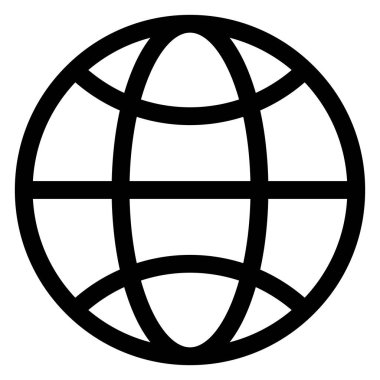 Web sayfası simgesi beyaz arkaplanda izole edildi