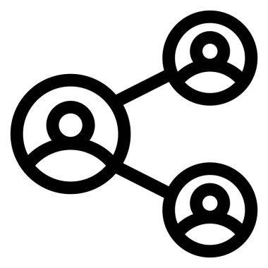 bağlı satır simgesi beyaz arkaplanda izole edildi