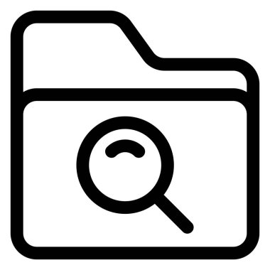 Arama çizgisi simgesi çizimi beyaz arkaplanda izole edildi