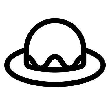 hat çizgisi simgesi vektör çizimi beyaz arkaplanda izole edildi