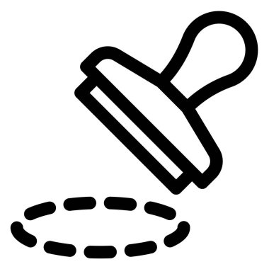 pul çizgisi simgesi çizimi beyaz arkaplanda izole edildi