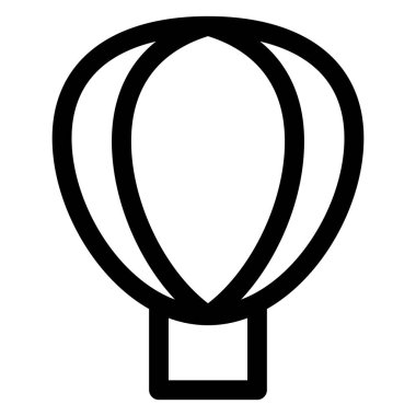 beyaz arkaplanda izole edilmiş balon çizgi ikon vektör çizimi