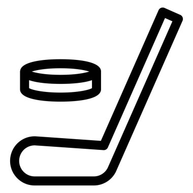 hokey çizgi simgesi vektör çizimi beyaz arkaplanda izole edildi