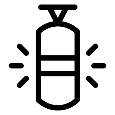 Beyaz arkaplanda boks çizgisi simgesi çizimi izole edildi