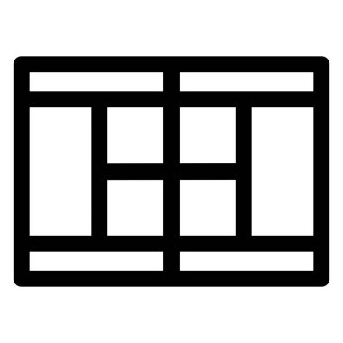 Tenis sahası simgesi vektör çizimi beyaz arkaplanda izole edildi