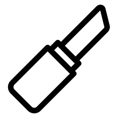 ruj çizgisi simgesi çizimi beyaz arkaplanda izole edildi