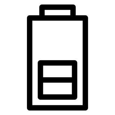 Beyaz arkaplanda izole edilmiş yarı çizgi simge vektör çizimi