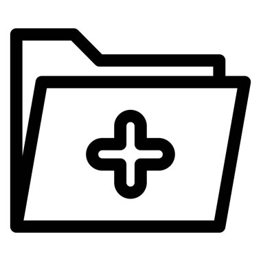 Beyaz arkaplanda izole edilmiş çizgi simgesi vektörü illüstrasyonu ekle