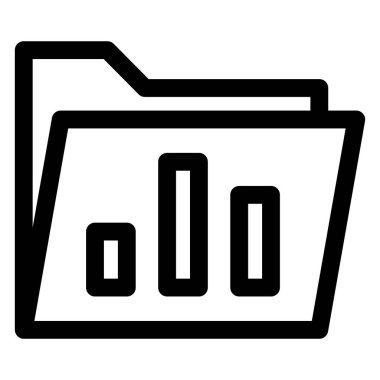 grafik çizgisi simgesi çizimi beyaz arkaplanda izole edildi