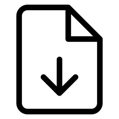 Beyaz arkaplanda izole edilmiş çizgi simgesi çizimi indir