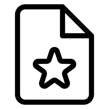 Beyaz arkaplanda izole edilmiş favori çizgi simgesi vektör illüstrasyonu