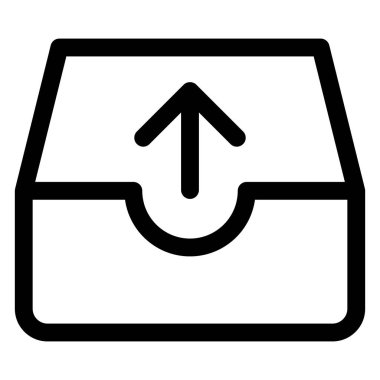 beyaz arkaplanda posta satırı simgesi çizimi izole edildi