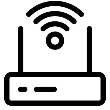 router satır simgesi vektör çizimi beyaz arkaplanda izole edildi