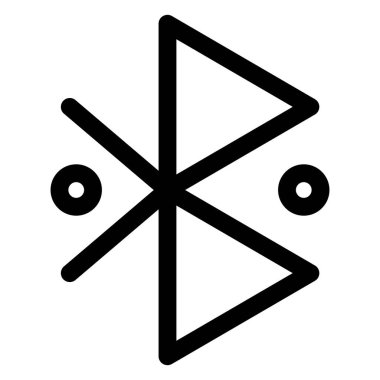 mavi diş çizgisi simgesi vektör çizimi beyaz arkaplanda izole