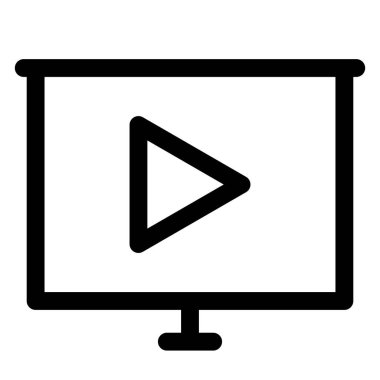 beyaz arkaplanda izole edilmiş yan çizgi simge vektör çizimi