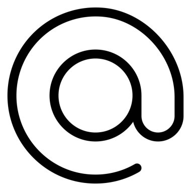 E- posta çizgisi simgesi çizimi beyaz arkaplanda izole edildi