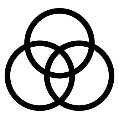 rgb satır simgesi vektör çizimi beyaz arkaplanda izole edildi