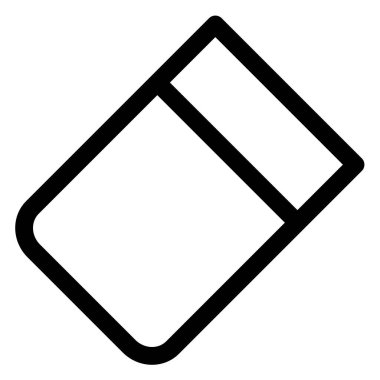 silgi satır simgesi vektör illüstrasyonu beyaz arkaplanda izole edildi