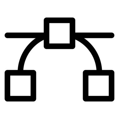 kalem bezier satır simgesi vektör çizimi beyaz arkaplan üzerinde izole