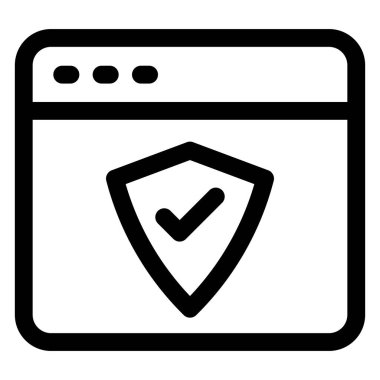 Beyaz arkaplanda anti virüs çizgi simgesi çizimi izole edildi