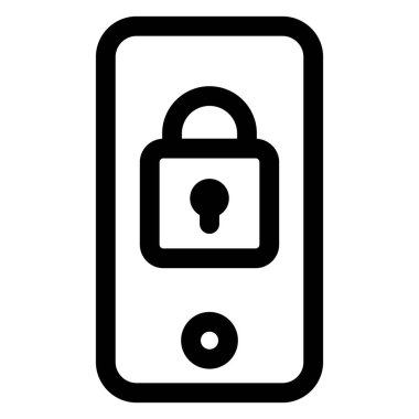 Beyaz arkaplanda izole edilmiş telefon hattı simgesi vektör çizimi