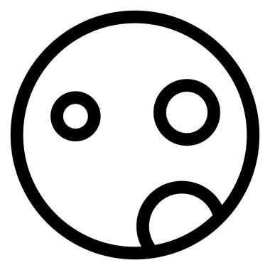 ay çizgisi simgesi çizimi beyaz arkaplanda izole edildi