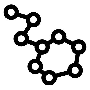 Astroloji çizgisi simgesi çizimi beyaz arkaplanda izole edildi