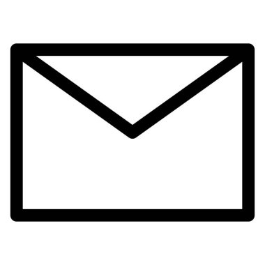 zarf satır simgesi vektör çizimi beyaz arkaplanda izole edildi