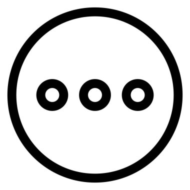 beyaz arkaplanda izole edilmiş tercih çizgisi simgesi çizimi