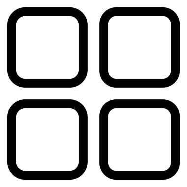 ızgara çizgi simgesi vektör çizimi beyaz arkaplanda izole