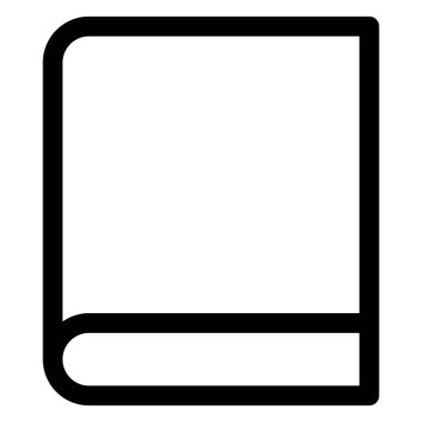 kitap satırı simgesi çizimi beyaz arkaplanda izole edildi