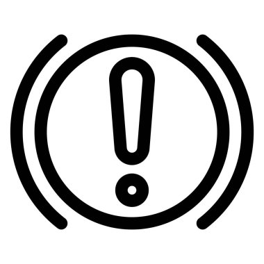 beyaz arkaplanda izole edilmiş araba çizgisi simgesi vektör çizimi